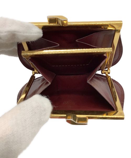 Cartier（カルティエ）Cartier (カルティエ) がま口財布 ブラウンの古着・服飾アイテム