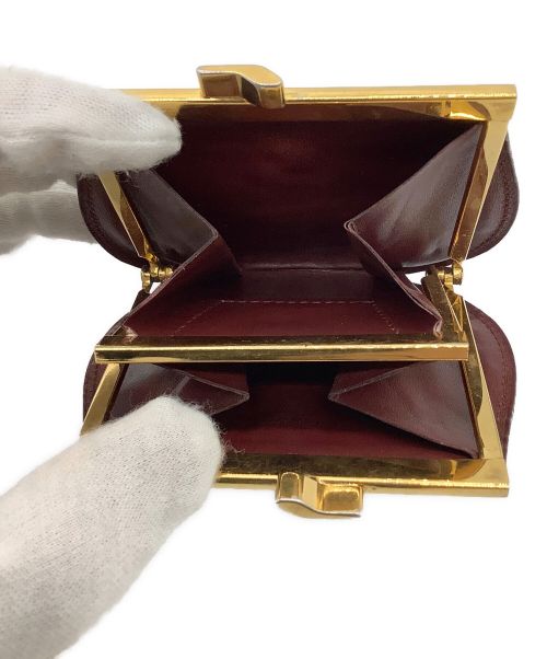 Cartier（カルティエ）Cartier (カルティエ) がま口財布 ブラウンの古着・服飾アイテム