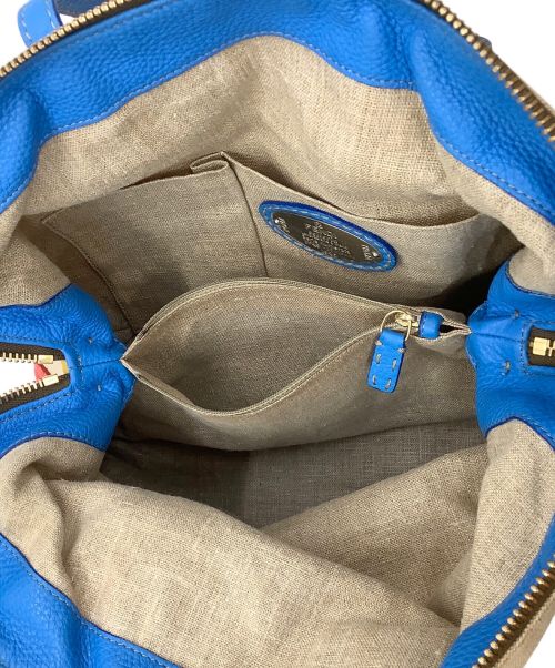 FENDI（フェンディ）FENDI (フェンディ) ハンドバッグ ベージュ×レッド×ブルーの古着・服飾アイテム