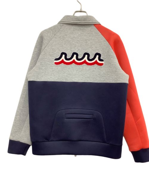 muta MARINE（ムータマリン）muta MARINE (ムータマリン) ボンディングジャケット ネイビー×グレー×レッド サイズ:Lの古着・服飾アイテム
