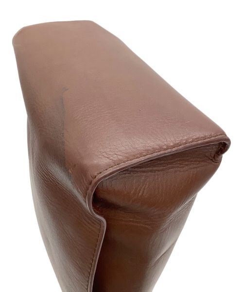 MOTHERHOUSE（マザーハウス）MOTHERHOUSE (マザーハウス) レザーショルダーバッグ ブラウンの古着・服飾アイテム