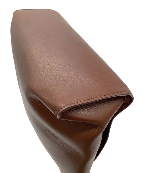 MOTHERHOUSE（マザーハウス）MOTHERHOUSE (マザーハウス) レザーショルダーバッグ ブラウンの古着・服飾アイテム