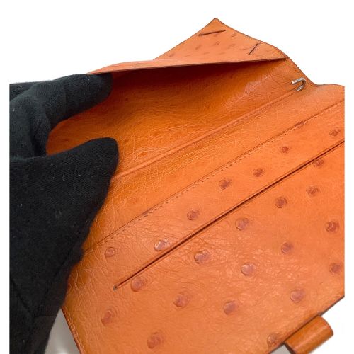 HERMES（エルメス）HERMES (エルメス) 手帳カバー オレンジの古着・服飾アイテム