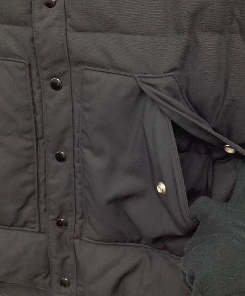 Saint Laurent Paris（サンローランパリ）Saint Laurent Paris (サンローランパリ) 切替レザーダウンベスト ブラック サイズ:Mの古着・服飾アイテム