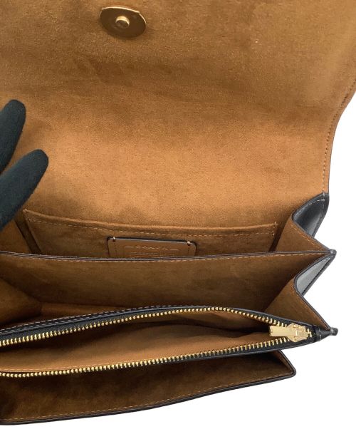 COACH（コーチ）COACH (コーチ) ショルダーバッグ ブラック×ブラウンの古着・服飾アイテム