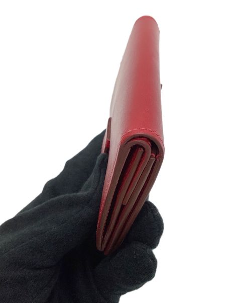 HERMES（エルメス）HERMES (エルメス) コンパクトウォレット レッドの古着・服飾アイテム