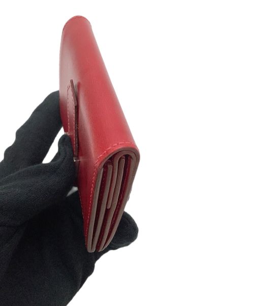 HERMES（エルメス）HERMES (エルメス) コンパクトウォレット レッドの古着・服飾アイテム