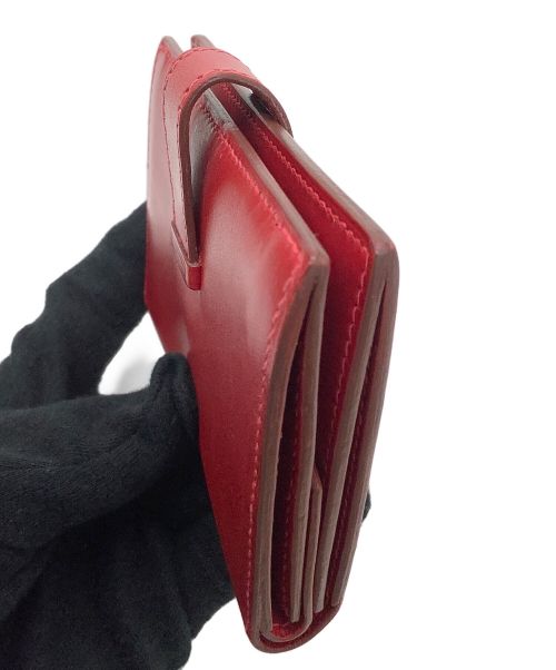 HERMES（エルメス）HERMES (エルメス) コンパクトウォレット レッドの古着・服飾アイテム