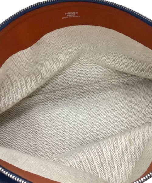 HERMES（エルメス）HERMES (エルメス) ポーチ ブルーの古着・服飾アイテム