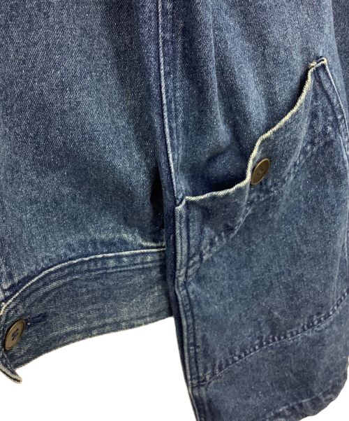 Eddie Bauer（エディーバウアー）Eddie Bauer (エディーバウアー) デニムコート ネイビー サイズ:Mの古着・服飾アイテム