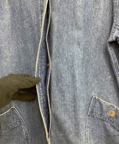 Eddie Bauer（エディーバウアー）Eddie Bauer (エディーバウアー) デニムコート ネイビー サイズ:Mの古着・服飾アイテム