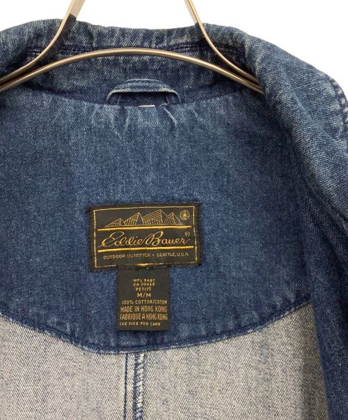 Eddie Bauer（エディーバウアー）Eddie Bauer (エディーバウアー) デニムコート ネイビー サイズ:Mの古着・服飾アイテム