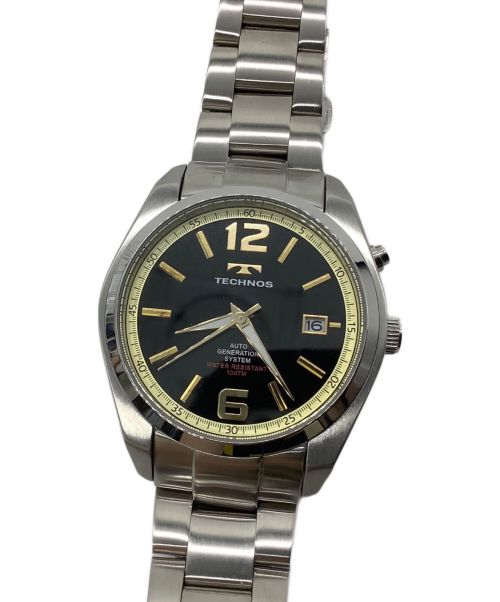 TECHNOS（テクノス）TECHNOS (テクノス) 腕時計 ブラックの古着・服飾アイテム