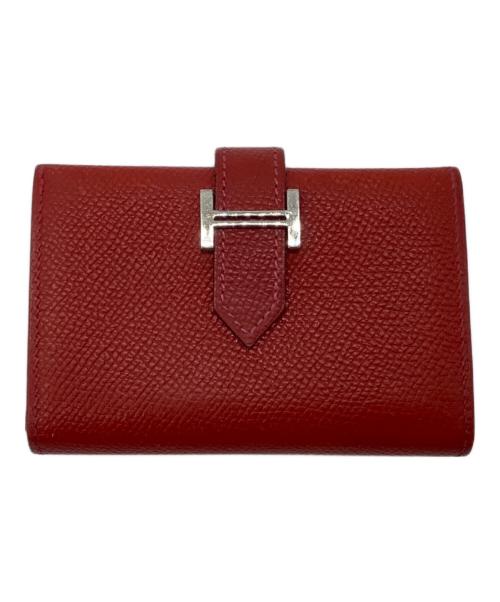 HERMES（エルメス）HERMES (エルメス) カードケース レッドの古着・服飾アイテム