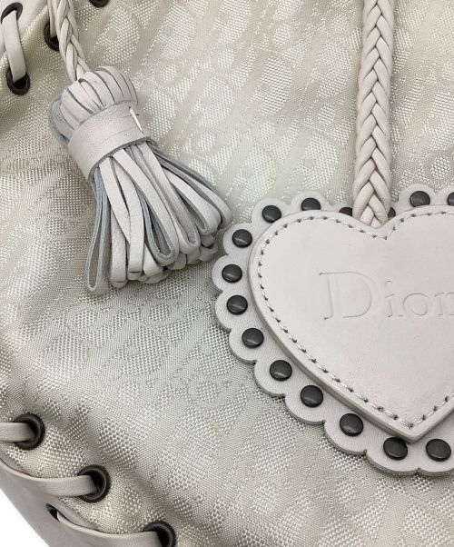 Christian Dior（クリスチャン ディオール）Christian Dior (クリスチャン ディオール) セミショルダーバッグ ホワイトの古着・服飾アイテム