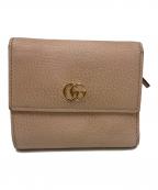 GUCCIグッチ）の古着「3つ折り財布」｜ピンク