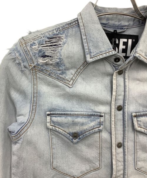DIESEL（ディーゼル）DIESEL (ディーゼル) デニムシャツ ブルー サイズ:XSの古着・服飾アイテム