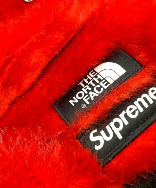 THE NORTH FACE（ザ ノース フェイス）THE NORTH FACE (ザ ノース フェイス) SUPREME (シュプリーム) フェイクファーデイパック レッドの古着・服飾アイテム