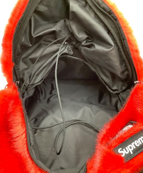 THE NORTH FACE（ザ ノース フェイス）THE NORTH FACE (ザ ノース フェイス) SUPREME (シュプリーム) フェイクファーデイパック レッドの古着・服飾アイテム
