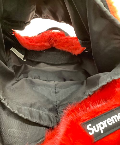 THE NORTH FACE（ザ ノース フェイス）THE NORTH FACE (ザ ノース フェイス) SUPREME (シュプリーム) フェイクファーデイパック レッドの古着・服飾アイテム