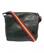 BALLYバリー）の古着「メッセンジャーバッグ」｜グリーン