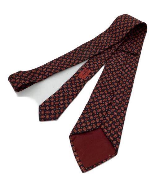 GUCCI（グッチ）GUCCI (グッチ) ネクタイ ネイビー×レッド サイズ:約140cmの古着・服飾アイテム