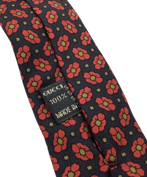 GUCCI（グッチ）GUCCI (グッチ) ネクタイ ネイビー×レッド サイズ:約140cmの古着・服飾アイテム