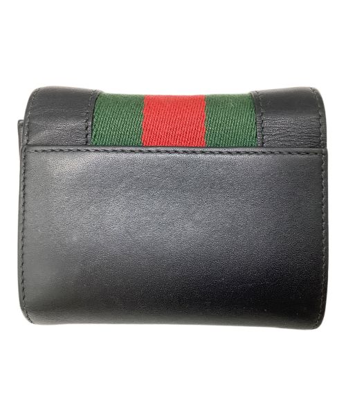 GUCCI（グッチ）GUCCI (グッチ) コンパクトウォレット ブラックの古着・服飾アイテム