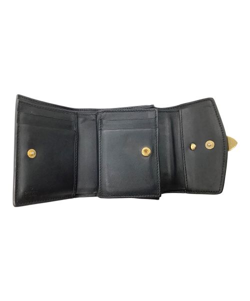 GUCCI（グッチ）GUCCI (グッチ) コンパクトウォレット ブラックの古着・服飾アイテム