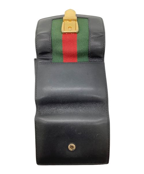 GUCCI（グッチ）GUCCI (グッチ) コンパクトウォレット ブラックの古着・服飾アイテム