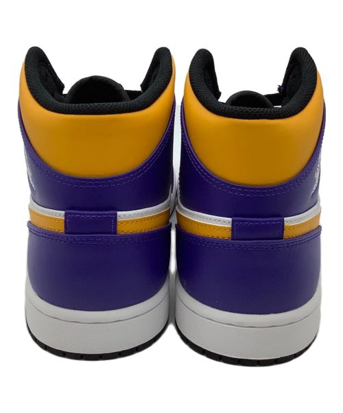 NIKE（ナイキ）NIKE (ナイキ) ハイカットスニーカー パープル×イエロー サイズ:28cmの古着・服飾アイテム