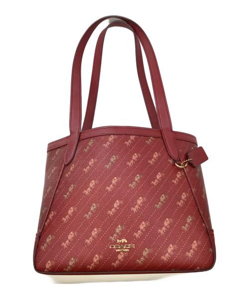 COACH（コーチ）COACH (コーチ) トートバッグ レッドの古着・服飾アイテム