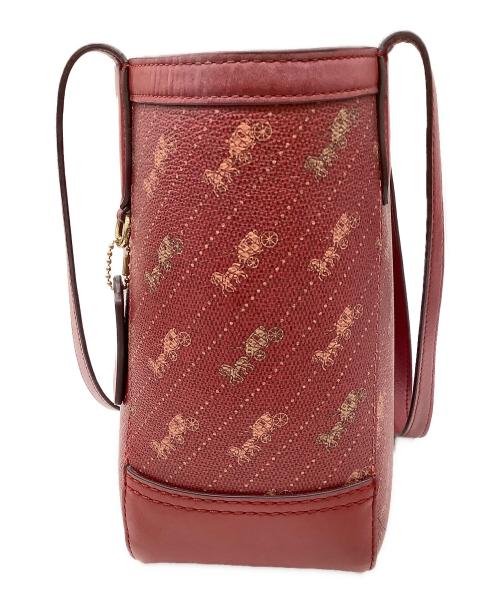 COACH（コーチ）COACH (コーチ) トートバッグ レッドの古着・服飾アイテム