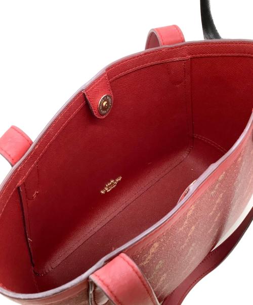 COACH（コーチ）COACH (コーチ) トートバッグ レッドの古着・服飾アイテム