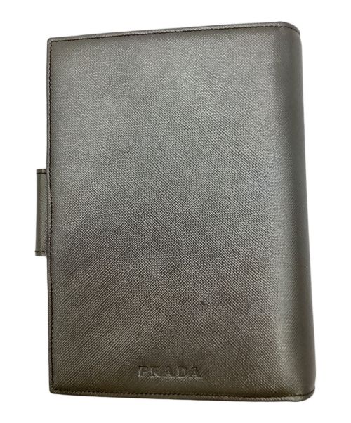 PRADA（プラダ）PRADA (プラダ) 手帳カバー シルバーの古着・服飾アイテム
