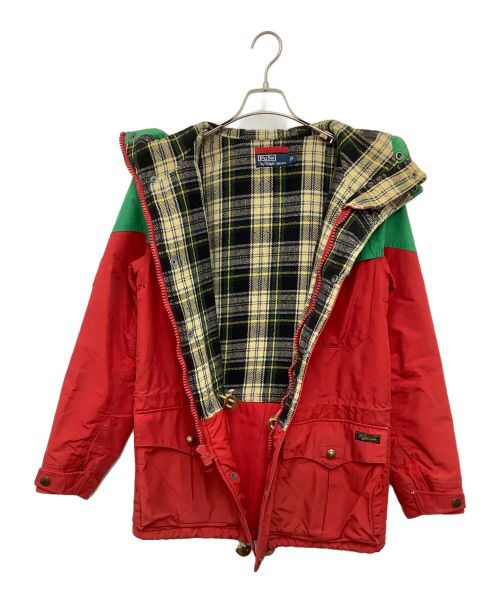 POLO RALPH LAUREN（ポロ・ラルフローレン）POLO RALPH LAUREN (ポロ・ラルフローレン) マウンテンパーカー レッド×グリーン サイズ:Ｓの古着・服飾アイテム