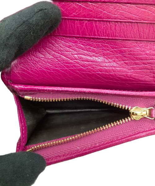 GUCCI（グッチ）GUCCI (グッチ) 2つ折り財布 ショッキングピンクの古着・服飾アイテム
