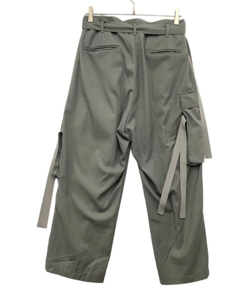 Toironier（トワロニエ）Toironier (トワロニエ) レースアップレーヨンカーゴパンツ グレー サイズ:Freeの古着・服飾アイテム