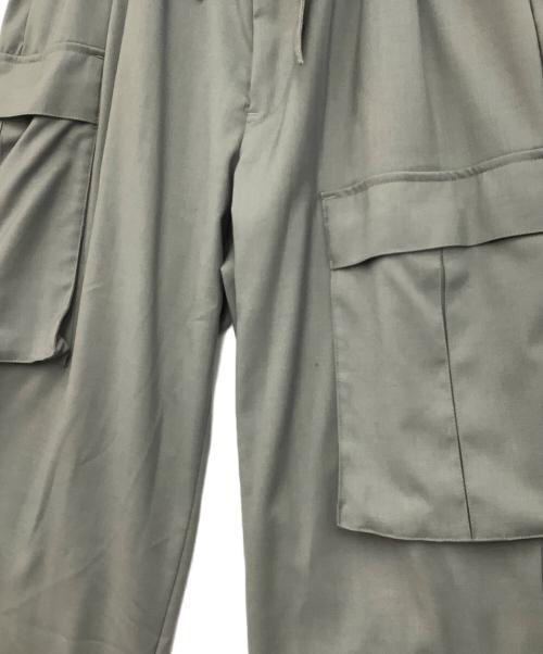 Toironier（トワロニエ）Toironier (トワロニエ) レースアップレーヨンカーゴパンツ グレー サイズ:Freeの古着・服飾アイテム