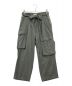 Toironier（トワロニエ）の古着「レースアップレーヨンカーゴパンツ」｜グレー