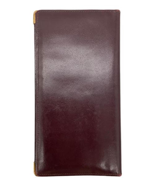 Cartier（カルティエ）Cartier (カルティエ) 札入れ ボルドーの古着・服飾アイテム