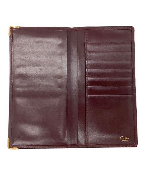 Cartier（カルティエ）Cartier (カルティエ) 札入れ ボルドーの古着・服飾アイテム