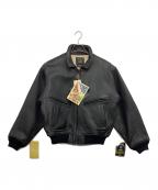 AVIREXアヴィレックス）の古着「レザージャケット」｜ブラック