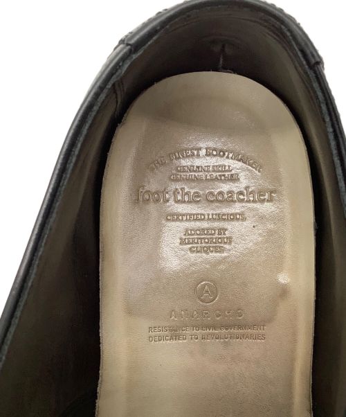 foot the coacher（フットザコーチャー）foot the coacher (フットザコーチャー) ドレスシューズ ブラック サイズ:8の古着・服飾アイテム