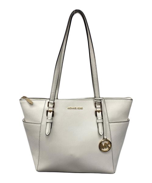 MICHAEL KORS（マイケルコース）MICHAEL KORS (マイケルコース) トートバッグ ホワイトの古着・服飾アイテム