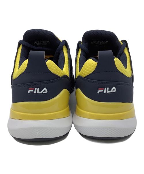 FILA（フィラ）FILA (フィラ) テニスシューズ ネイビー×イエロー サイズ:27.0の古着・服飾アイテム