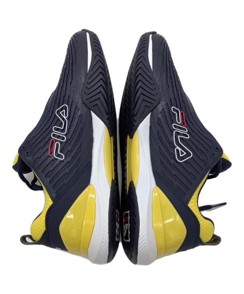 FILA（フィラ）FILA (フィラ) テニスシューズ ネイビー×イエロー サイズ:27.0の古着・服飾アイテム