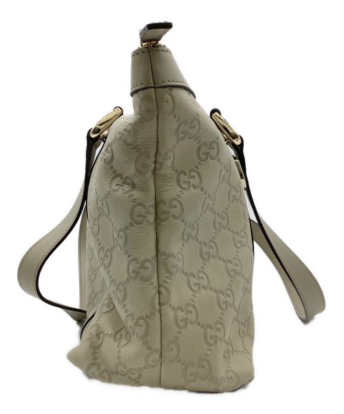 GUCCI（グッチ）GUCCI (グッチ) ハンドバッグ アイボリーの古着・服飾アイテム