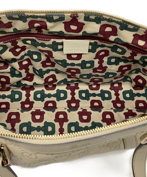 GUCCI（グッチ）GUCCI (グッチ) ハンドバッグ アイボリーの古着・服飾アイテム