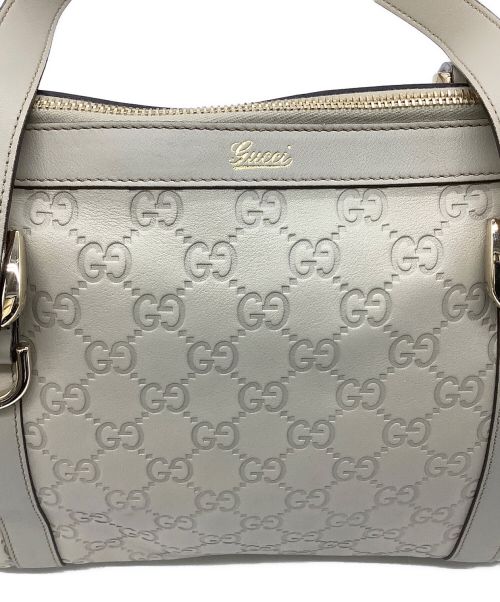 GUCCI（グッチ）GUCCI (グッチ) ハンドバッグ アイボリーの古着・服飾アイテム
